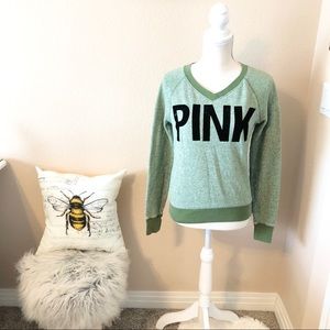 Pink Victoria's Secret pullover sweater green